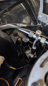 DCT clutch simulator installed in the engine bay of an 8HP conversion
