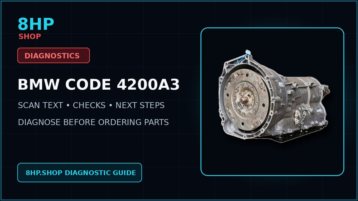 BMW 4200A3 Transmission Code: Diagnostic Checklist