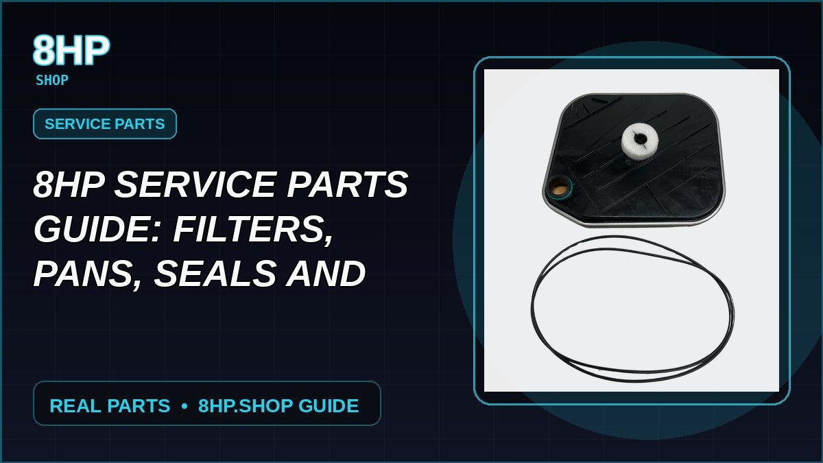 Guide des pièces d'entretien 8HP : filtres, carters, joints et premier démarrage