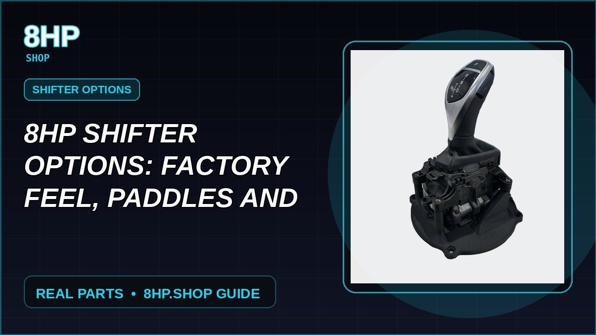 8HP Shifter Options: Factory Feel, Paddles and Universal Mounts